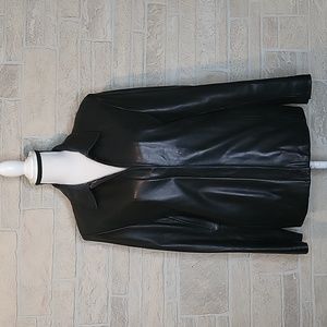 Sleek Black Leather Jacket for Women